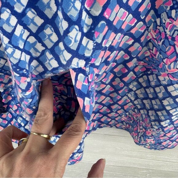 Lilly Pulitzer Skipper Royal Purple Popover 1/2 Zip Sweatshirt Top - Picture 7 of 10